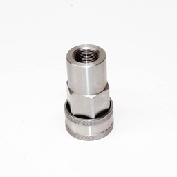 [2093] TETRA 6S (3/4") Quick-Connect Coupler, Double End Shut Off, Stainless steel, IMPA 351525[57.0](32.0)