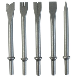 [3417] TETRA AT-2004/R, Chisel Set for Pneumatic Chipping Hammer, 5 pieces, Round Shank[44.0](19.95)