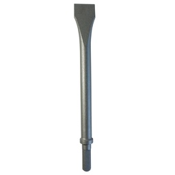 [2031] TETRA AT-2302/H, Chisel for Pneumatic Chipping Hammer, Flat Chisel, Hexagonal Shank, for CH-100/CH-103, IMPA 590372[53.0](15.0)
