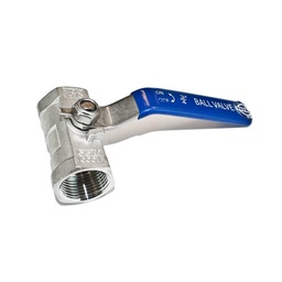 [8140] TETRA Kogelkraan, Diameter 3/4", Gereduceerde doorlaat, Roestvrij staal 304, BSP vrouwelijk draad, IMPA 753304[240.0](6.71)