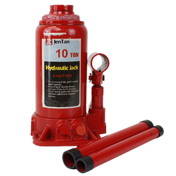 [2646] JENTAN JTHJ-10, Hydraulische Potkrik, hefvermogen 10 ton, hoogte gesloten 205 mm en in volledig open gedraaide toestand 410 mm,, IMPA 615115[28.0](34.0)