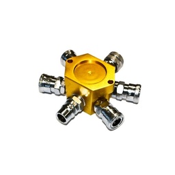 [1537] TETRA Line Coupler, Star type, Branch Piping Coupler for Air, 200S, 1x400PM, 4x20SM, 1x40SM, IMPA 351651[15.0](22.06)