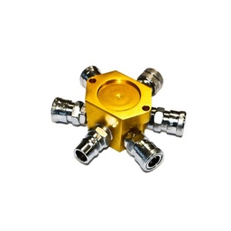 [1537] TETRA Line Coupler, Star type, Branch Piping Coupler for Air, 200S, 1x400PM, 4x20SM, 1x40SM, IMPA 351651[79.0](22.06)