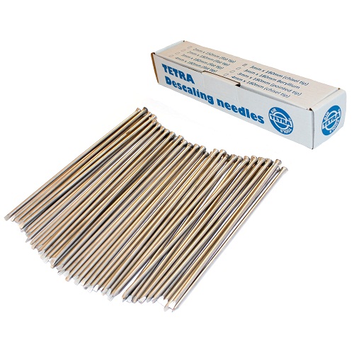 [2157] TETRA Needles with Chisel tip for Needle Scaler, Diameter 3 mm, Length 180 mm, box 100 pcs, IMPA 590487