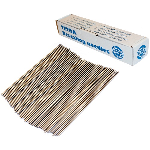 [2158] TETRA Naalden met platte punt voor Naaldenbikhamer, Diameter 2 mm, Lengte 150 mm, doos 100 stuks, IMPA 590466