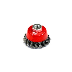 [3022] Wire Cup Brush, plaited/knot type, 60 mm dia, nut M14 thread , steel, IMPA 592075[3393.0](2.47)