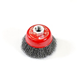 [3376] Wire Cup Brush, standard/crimped, 60 mm dia, nut M14 thread, steel, IMPA 592079[951.0](2.85)