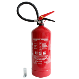 [11238] ANAF PS6-HH, ABC Powder fire extinguisher with manometer, Aluminum valve, incl wall mount, MED/NCP certified, 6 kg, IMPA 331017, UN 1044[140.0](51.52)