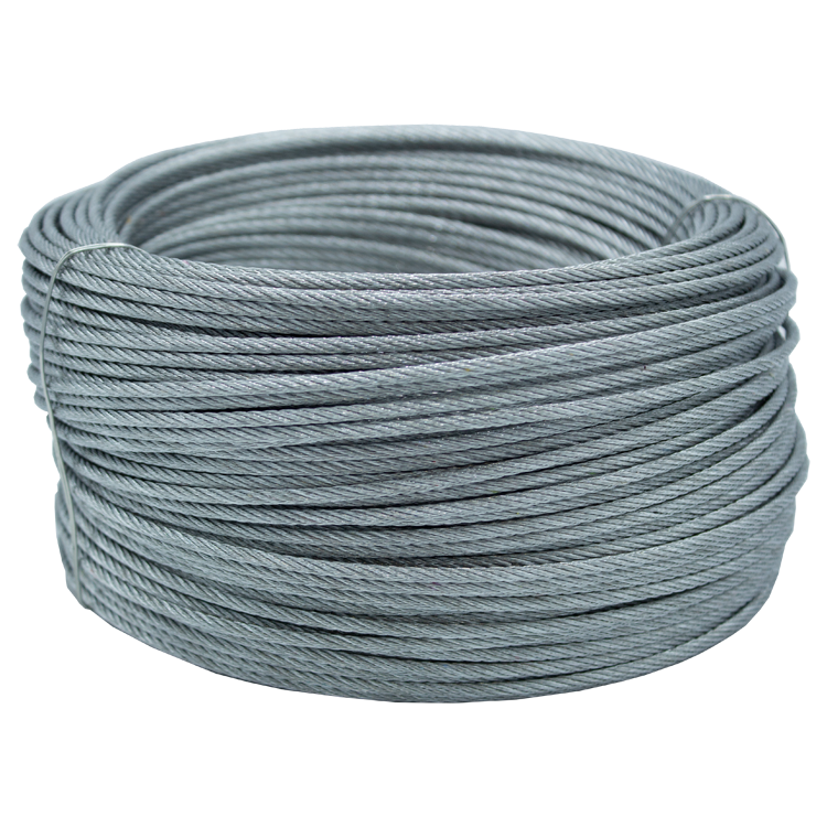 [11489] AP-Line Binddraad van verzinkt staaldraad met touw kern, Diameter 4 mm, Lengte 100 meter, IMPA 211457