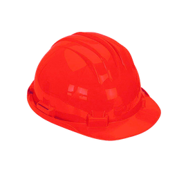 [10863] Climax 5-RS, Red Safety Helmet, HDPE, manualy adjustable 6 point suspension, EN397 / EN50365, IMPA 310105[127.0](2.98)