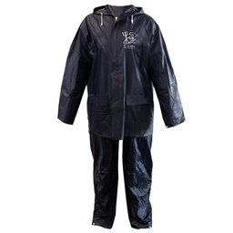 [11202] C-Line two piece rain suit with hood, Blue, Size S[177.0](6.140000000000001)