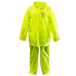 [11208] C-Line twee delig regenpak met capuchon, High-vis geel, Maat M, IMPA 190436[95.0](6.34)