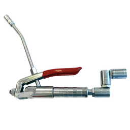 [10646] Grease Gun 2305, 1/4" NPT female in, with bent rigid pipe, with triple swivel, IMPA 617565[68.0](47.9)
