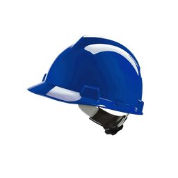 [10441] MSA V-Gard 200 Blue Safety Helmet with Fas-trac suspension, EN397, non-vented, IMPA 310204[21.0](19.84)