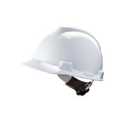 [10438] MSA V-Gard 200 White Safety Helmet with Fas-trac suspension, EN397, non-vented, IMPA 310202[49.0](19.84)
