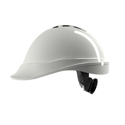 [10437] MSA V-Gard 200 White Safety Helmet with Fas-trac suspension, EN397, VENTED, IMPA 310202[11.0](19.84)
