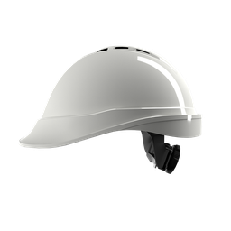[10437] MSA V-Gard 200 White Safety Helmet with Fas-trac suspension, EN397, VENTED, IMPA 310202[58.0](24.0)