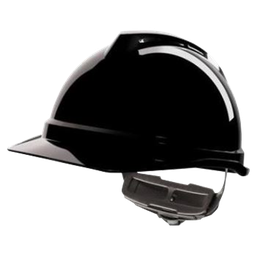 [10457] MSA V-Gard 520 Black Safety Helmet with Fas-Trac suspension, EN397, non-vented, IMPA 310115[15.0](23.26)