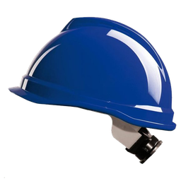 [10453] MSA V-Gard 520 Blauwe Veiligheidshelm met Fas-Trac binnenwerk, EN397, niet geventileerd, IMPA 310302[24.0](24.0)