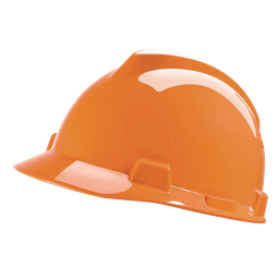 [10464] MSA V-Gard Oranje Veiligheidshelm met Fas-Trac binnenwerk, EN397, niet geventileerd, IMPA 310104[4.0](11.97)