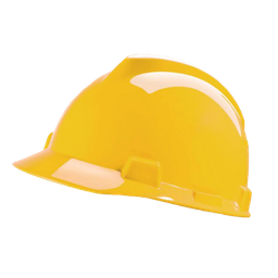 [10460] MSA V-Gard Gele Veiligheidshelm met Fas-Trac binnenwerk, EN397, niet geventileerd, IMPA 310103[15.0](11.97)