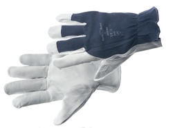 [10532] Handschoen nappaleer, bovenhand tricot blauw mt 10 Cat 2, IMPA 190112[2.0](2.95)