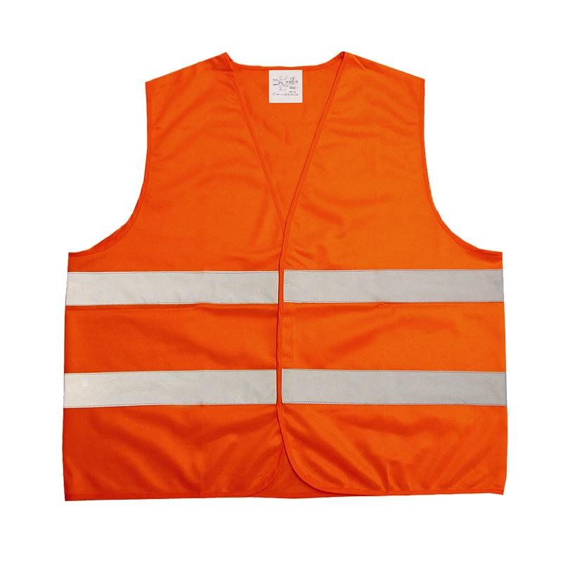 [10894] Safety vest Orange with reflection ISO 20471/1, IMPA 331172 