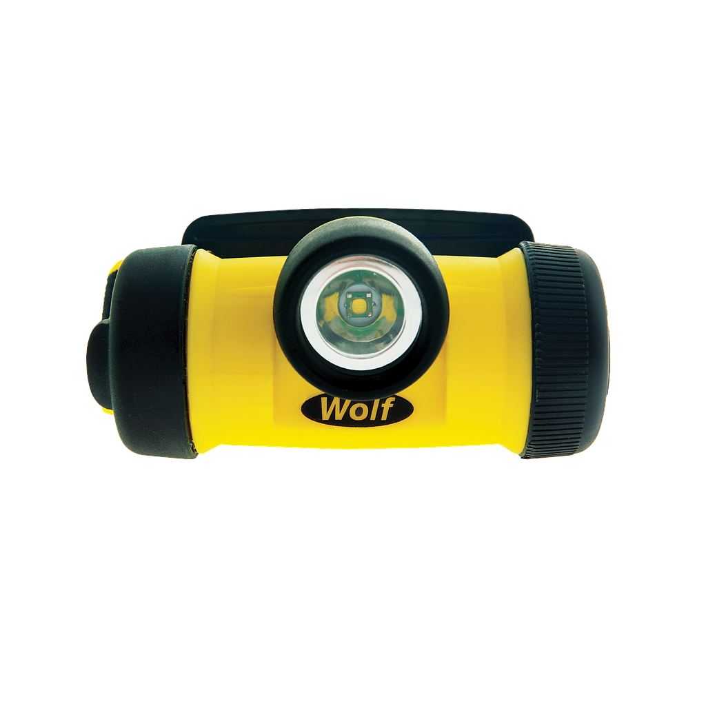 [10652] Wolf HT-400Z0, Explosion proof LED headlamp, ATEX certified for zone 0, incl. 3 AAA batteries, IMPA 330620
