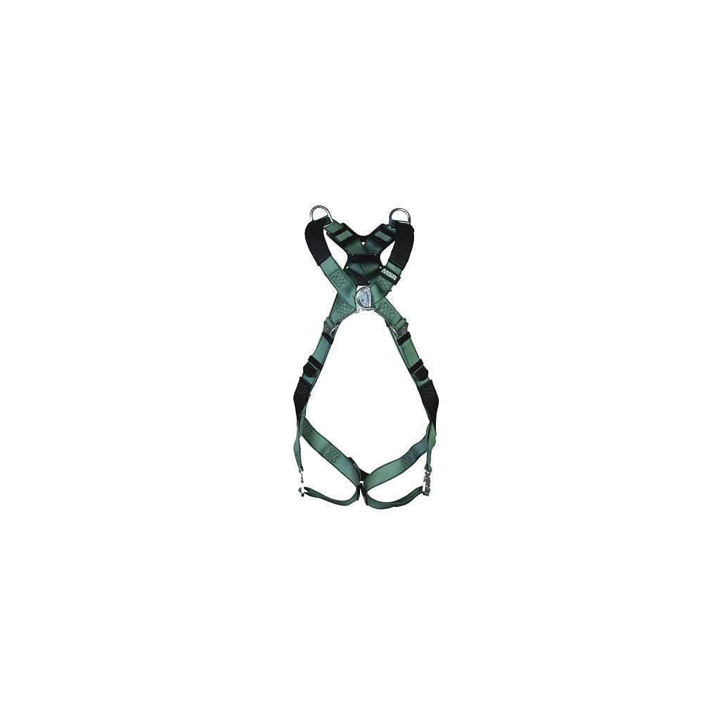 [11562] MSA V-form harness, Bayonet buckles, back - chest and shoulder-D-rings, Size XL, Part no 10206047, IMPA 311519