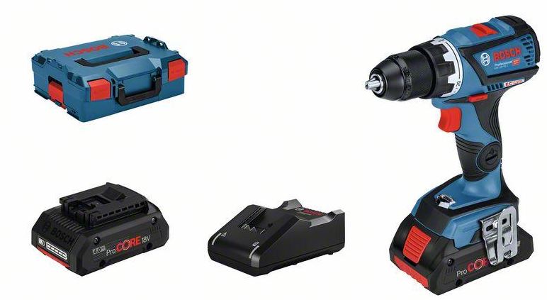 [11686] Bosch GSR 18V-60 C, Oplaadbare Schroefboormachine, met lader en 2 x 4.0 Ah Li-ion batterijen (60 Nm draaimoment)[2.0](542.28)