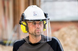 [11817] MSA spare Visor, flat, V-gard, clear, 203 x 432 x 1.52 mm, PN 10115840, IMPA 310536[39.0](16.0)