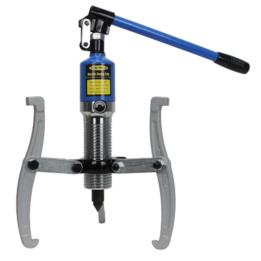 [12329] TETRA THBP-20, Hydraulic Bearing Puller, 3 ARM, max reach 350 mm, 20 ton, with integrated handpump, IMPA 615091