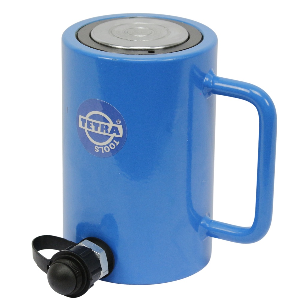 [12345] TETRA THC-30100, Hydraulic Cylinder, spring return type, 30 ton, stroke 100 mm, closed height 160 mm, IMPA 615140