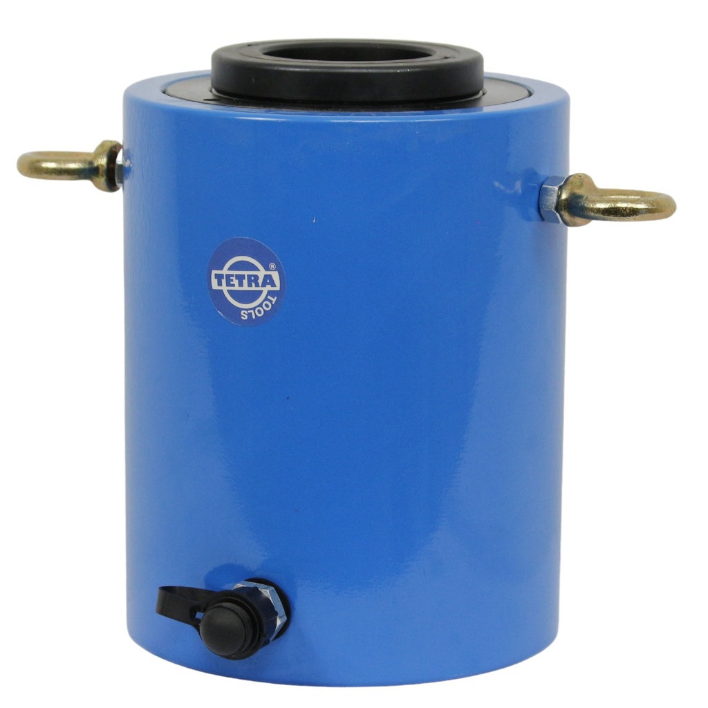 [12361] TETRA THC-10075H, Hydraulic Hollow Cylinder, spring return type, 100 ton, stroke 75 mm, closed height 285 mm, hole 80 mm