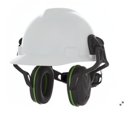 [12399] MSA V-Gard Helmet mount hearing protection, LOW (SNR 28dB), black with green details, For all V-Gard models, 10190356, IMPA 331261[10.0](29.95)