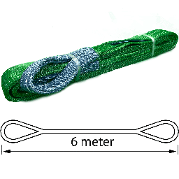 [12572] TETRA WSB-2T6M, Polyester hijsband, Werklast 2 ton, Lengte 6 m, Veiligheidsfactor 7:1, EN1492-1, IMPA 232147[410.0](18.13)