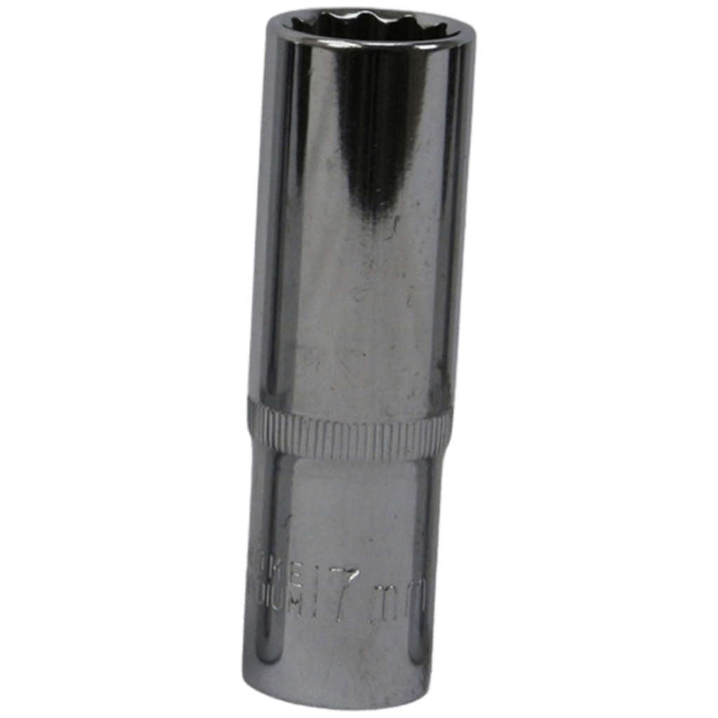 [12609] TETRA 12-point Deep socket wrench 17 mm. 1/2" (12,7 mm), Length 78mm, IMPA 610381