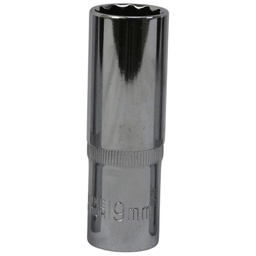 [12611] TETRA 12-punts Dopsleutel lang 19 mm. 1/2" (12,7 mm), Lengte 78mm, IMPA 610382[48.0](2.91)