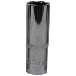[12611] TETRA 12-punts diepe krachtdop 19 mm voor Slagmoersleutel 1/2" (12,7 mm), Lengte 78mm, IMPA 610382[90.0](2.91)