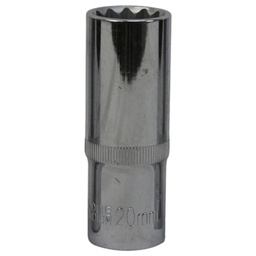 [12612] TETRA 12-punts diepe krachtdop 20 mm voor Slagmoersleutel 1/2" (12,7 mm), Lengte 78mm[97.0](3.45)