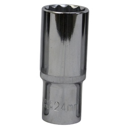 [12616] TETRA 12-punts Dopsleutel lang 24 mm. 1/2" (12,7 mm), Lengte 78mm, IMPA 610386[63.0](4.43)