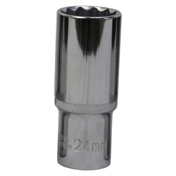 [12616] TETRA 12-punts diepe krachtdop 24 mm voor Slagmoersleutel 1/2" (12,7 mm), Lengte 78mm, IMPA 610386[27.0](4.26)