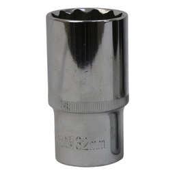 [12619] TETRA 12-point deep socket 32 mm for impact wrench 1/2" (12,7 mm), Length 78mm, IMPA 610391[50.0](7.2)