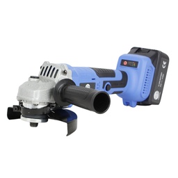 [12830] TETRA RT-AG21, Rechargeable Angle Grinder 125mm, 10.000 rpm, 21V, Incl 3,0Ah Li-ion Battery and 110-240V Charger, in plastic case, IMPA 590915[141.0](76.5)