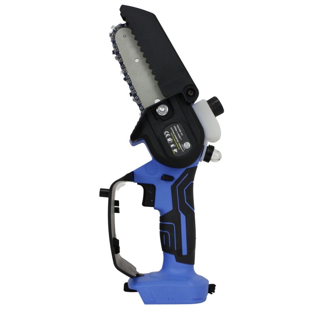 [12833] TETRA RT-CS21, Accu Kettingzaag 100mm, Handmodel, 4500 rpm, 21V, Incl 1,5Ah Li-ion Batterij en 110-240 V Lader, in kunststof koffer, UN 3481